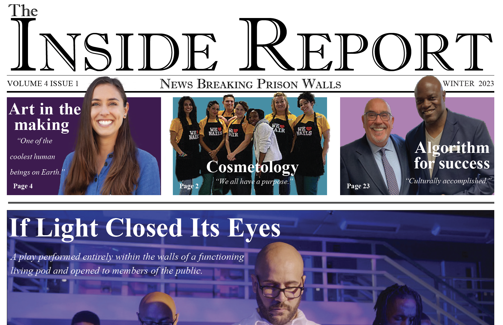 The Inside Report Volume 4 Issue 1 cover page