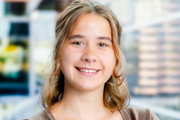 Anna smiling