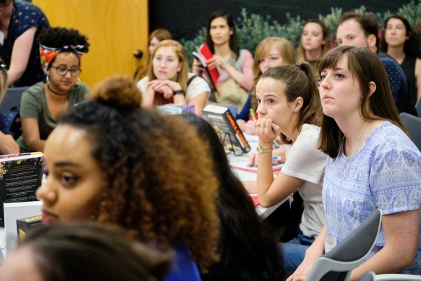 students listening