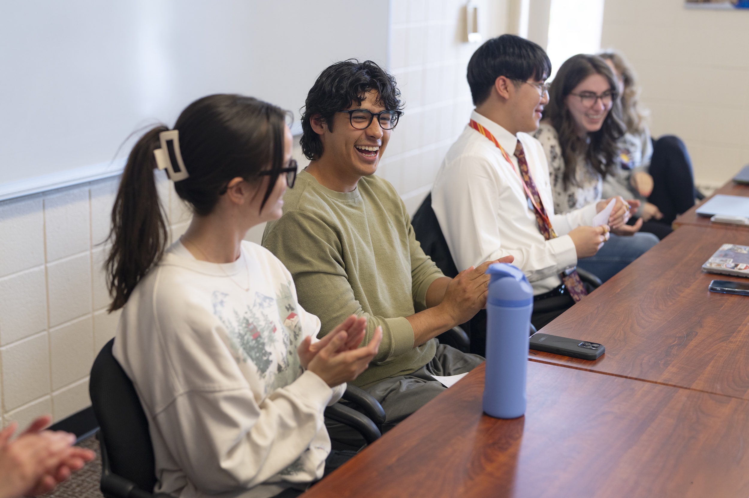 students smiling