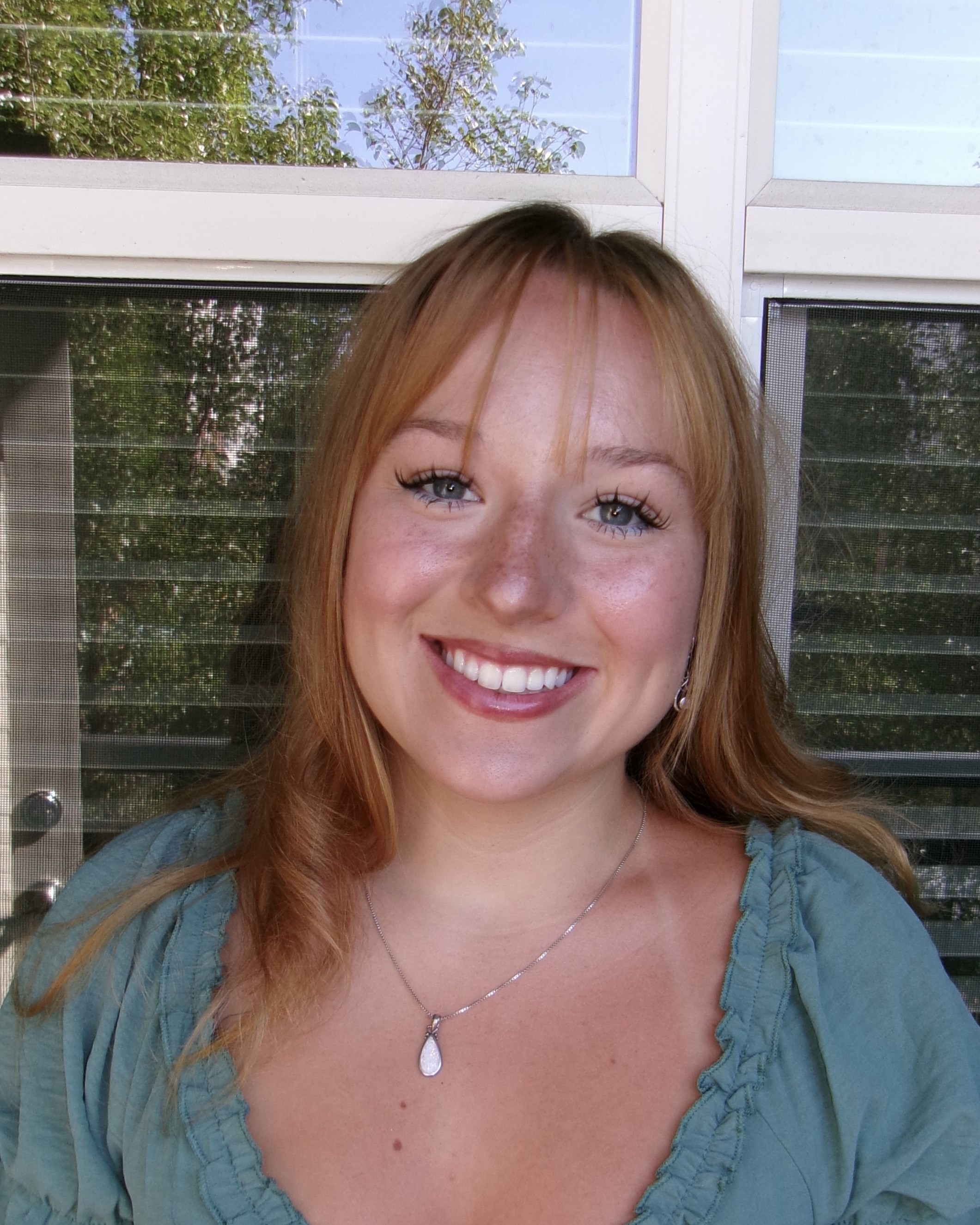 Rhiannon smiling