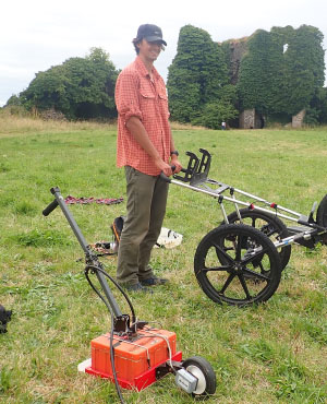 Photo of Andrew Bair researching in Ireland