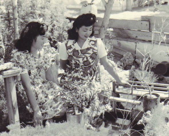 Photo of Asian women gardening courtesy of Helen Yagi Sekikawa