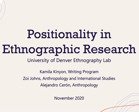 Positionality in Ethnographic Research presentation