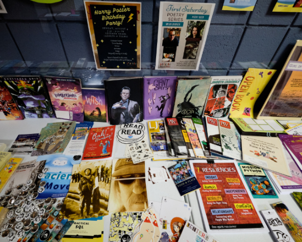 Photo of books from the Denver Publishing Institute in 2019