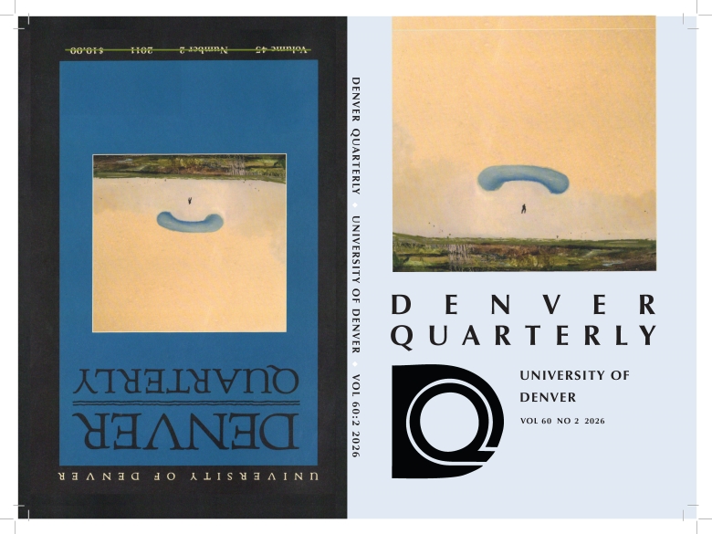 Artistic cover of the Denver Quarterly publication