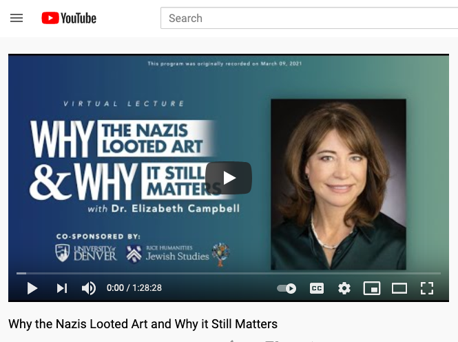why the nazis looted art and why it still matters youtube video