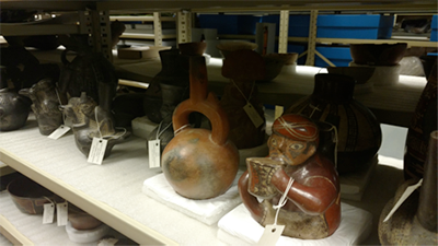 collection of peruvian artifacts