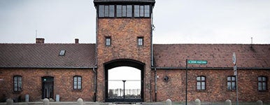Feature photo for the article on the liberation of Auschwitz