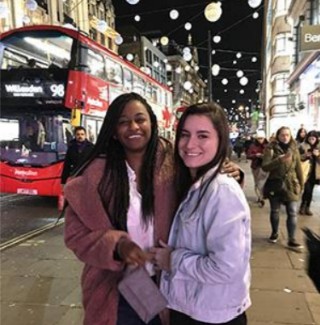 Morgan Carter in London during her study abroad program