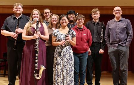 The clarinet studio with Dr. Jeremy Reynolds