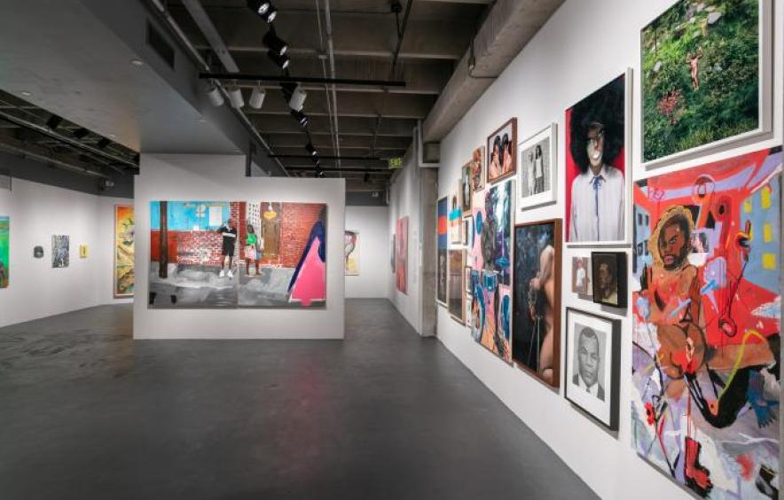 Interior view of Vicki Myhren Gallery
