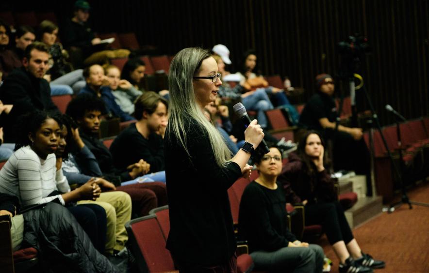 Audience at BlacKKKlansman Screening