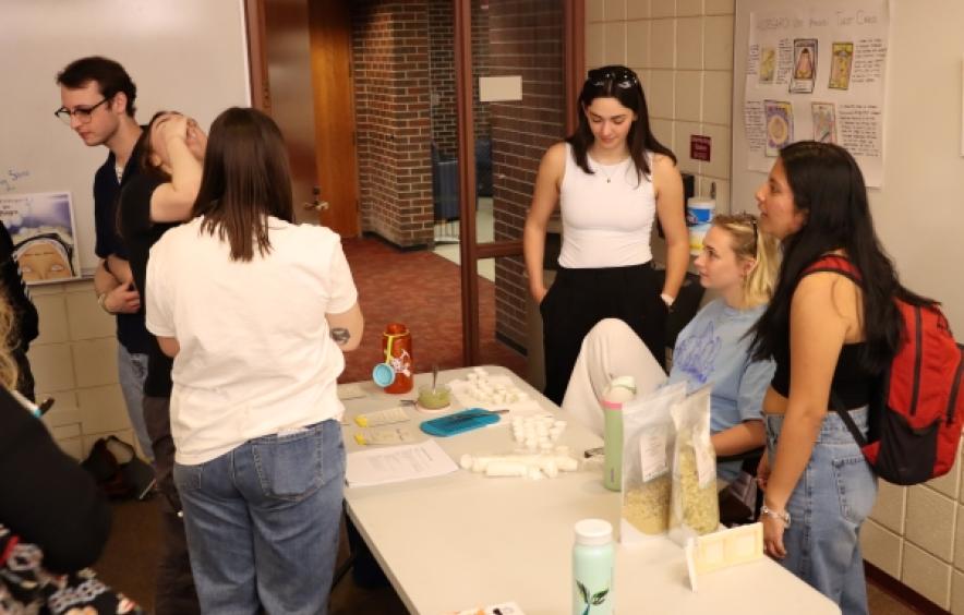 Students talking