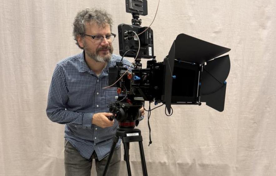 Joe working a camera