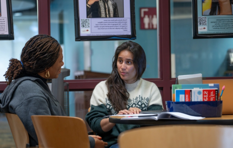 students speaking