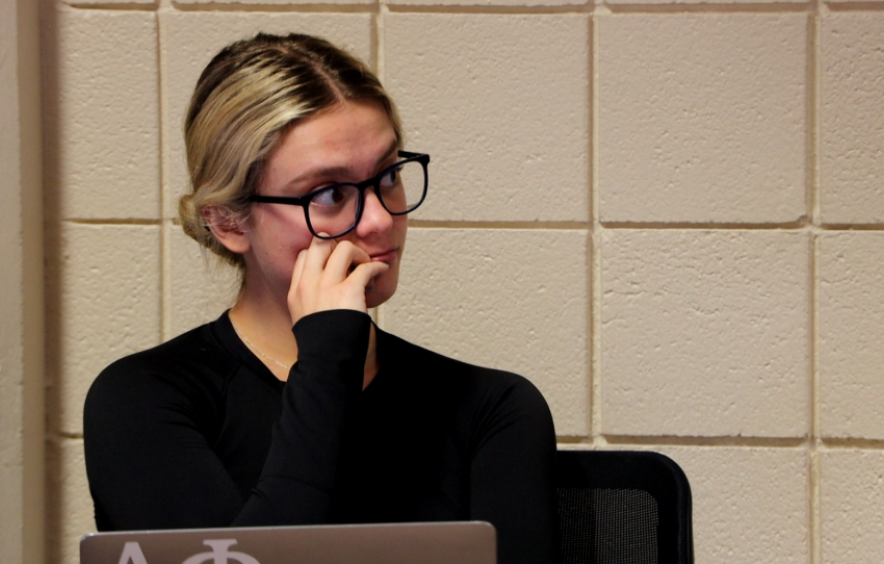 student listening