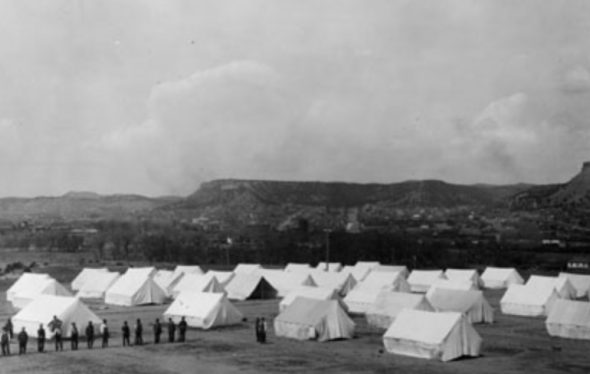 Image of camp at Ludlow
