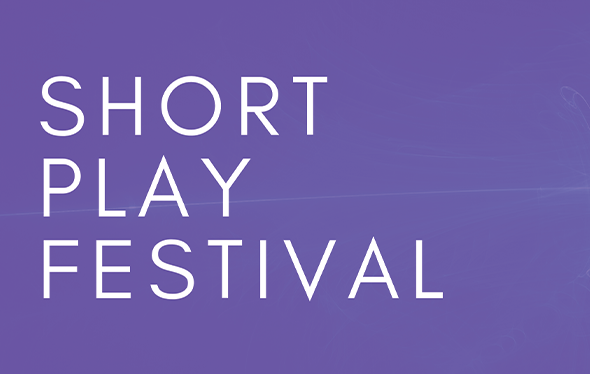 Short Play Festival on purple background