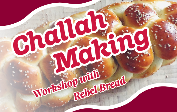 braided challah bread with sesame seeds