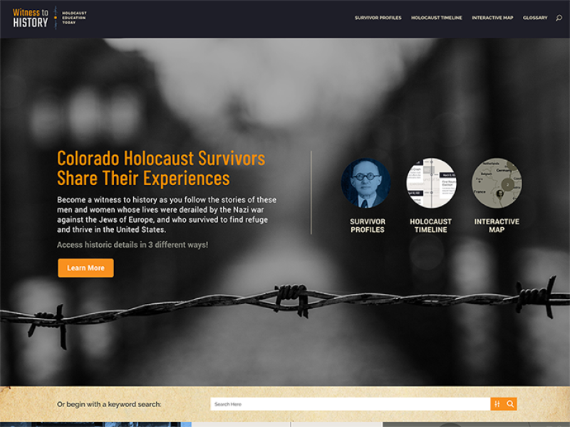 Witness to History Website