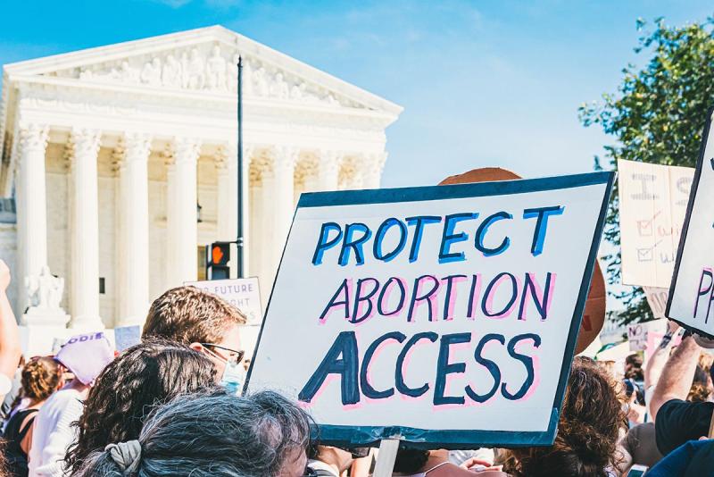 Protest outside of supreme court 