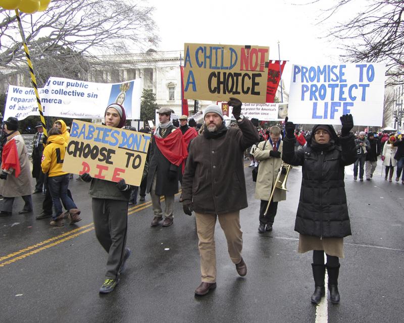 Abortion protest