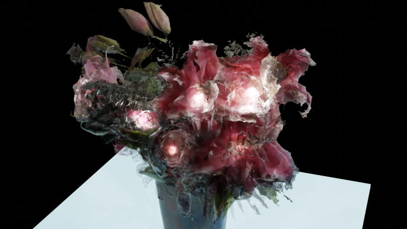 An NFT of digital flowers by Chris Coleman
