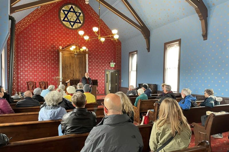people sitting in a church