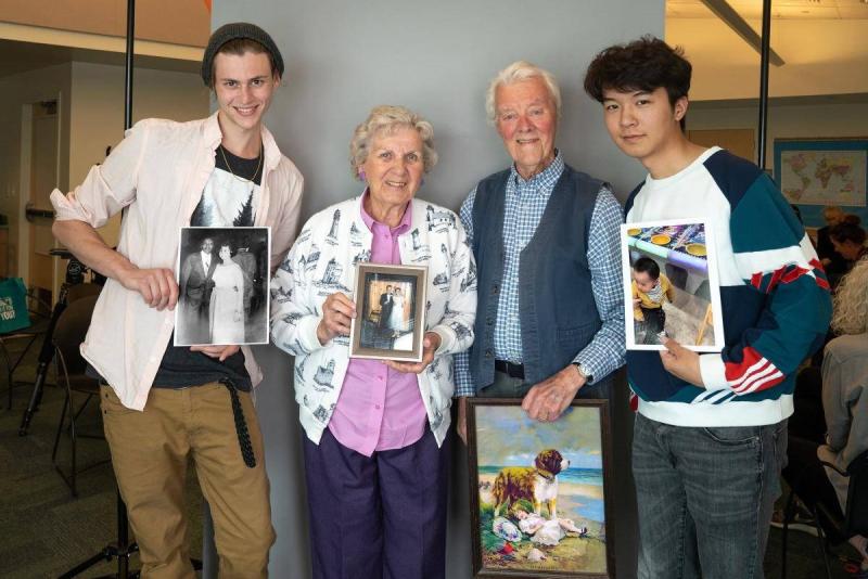 Older adult and student members of the community who participated in the Photography and Memory project