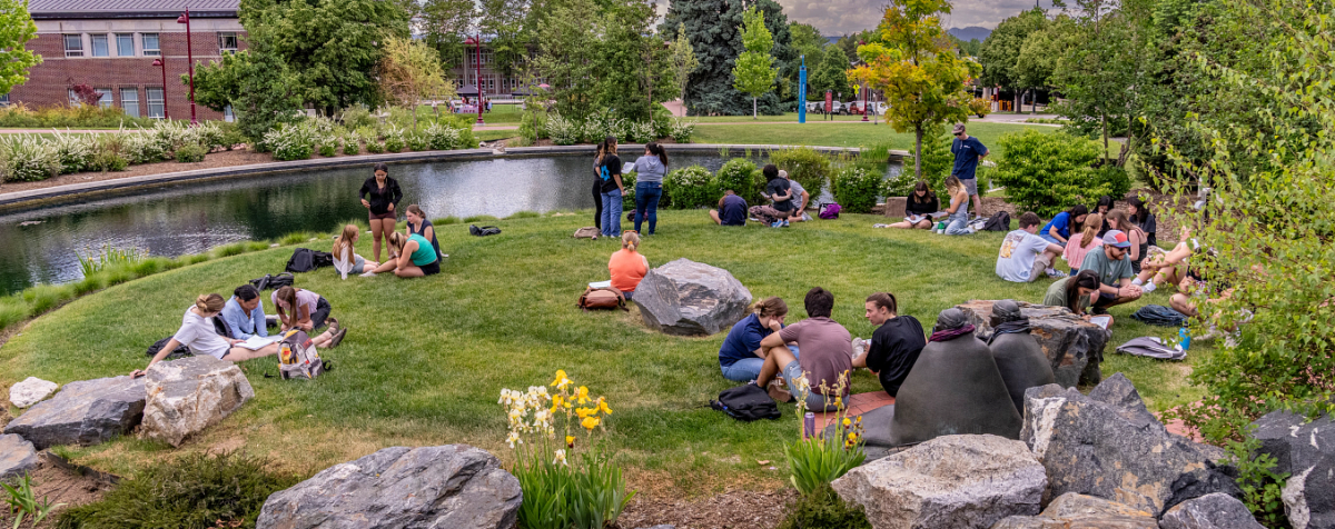 Summer with students on campus