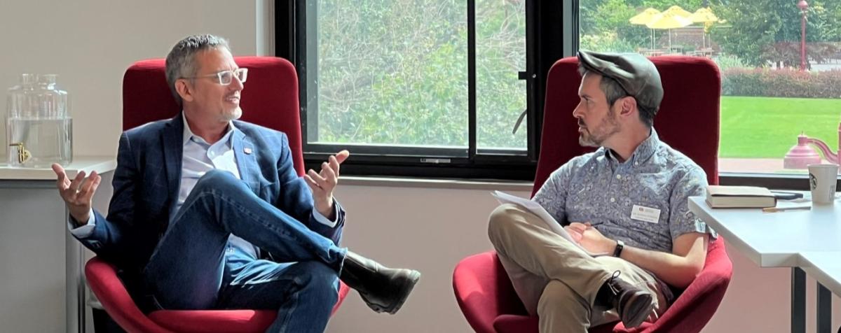 Adam & Jonathan talking 