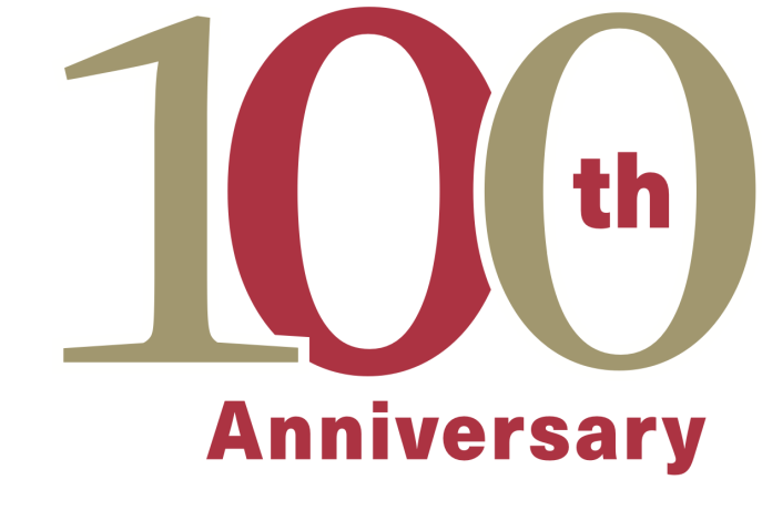 100th logo