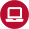 Red Laptop Icon