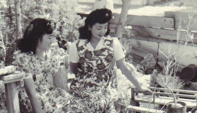 Photo of Asian women gardening courtesy of Helen Yagi Sekikawa