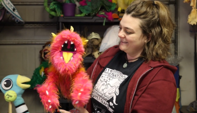 Katy & puppet