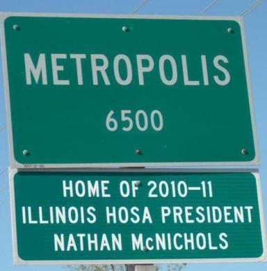 Nathan McNichols HOSA sign