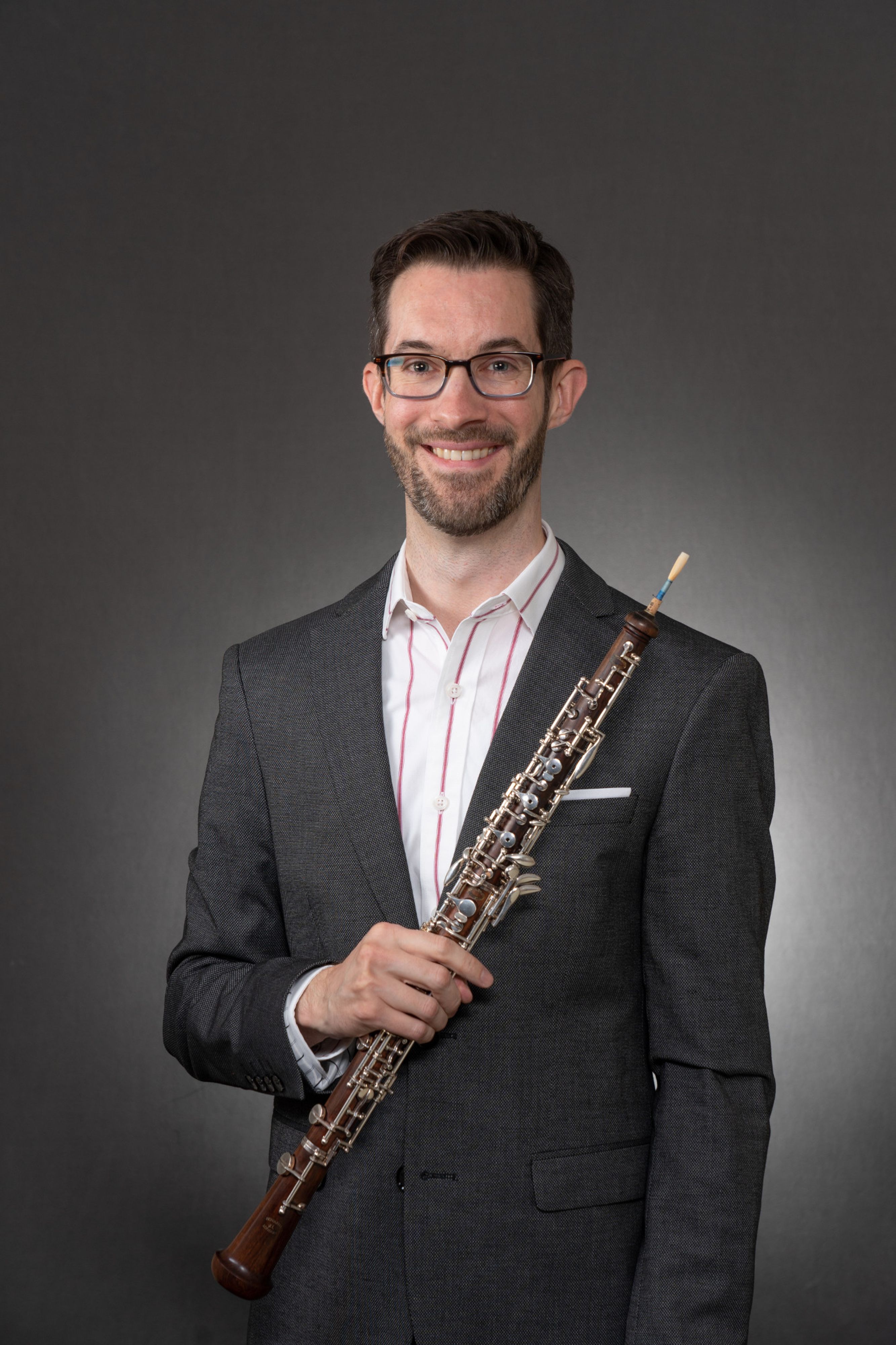 Ian Wisekal with oboe