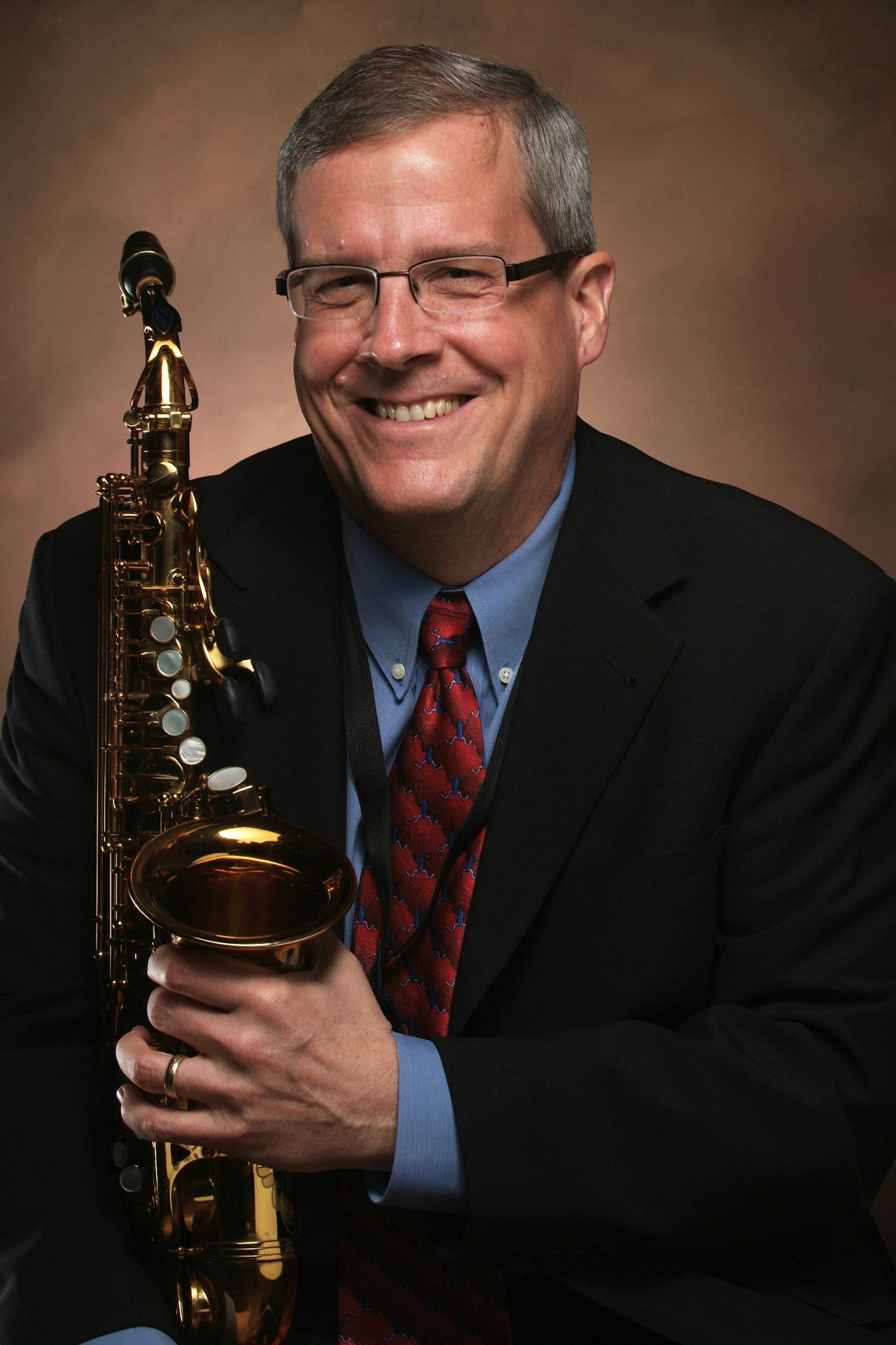 Art Bouton with saxophone