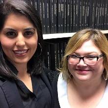 Bernadette Calafell and Shadee Abdi