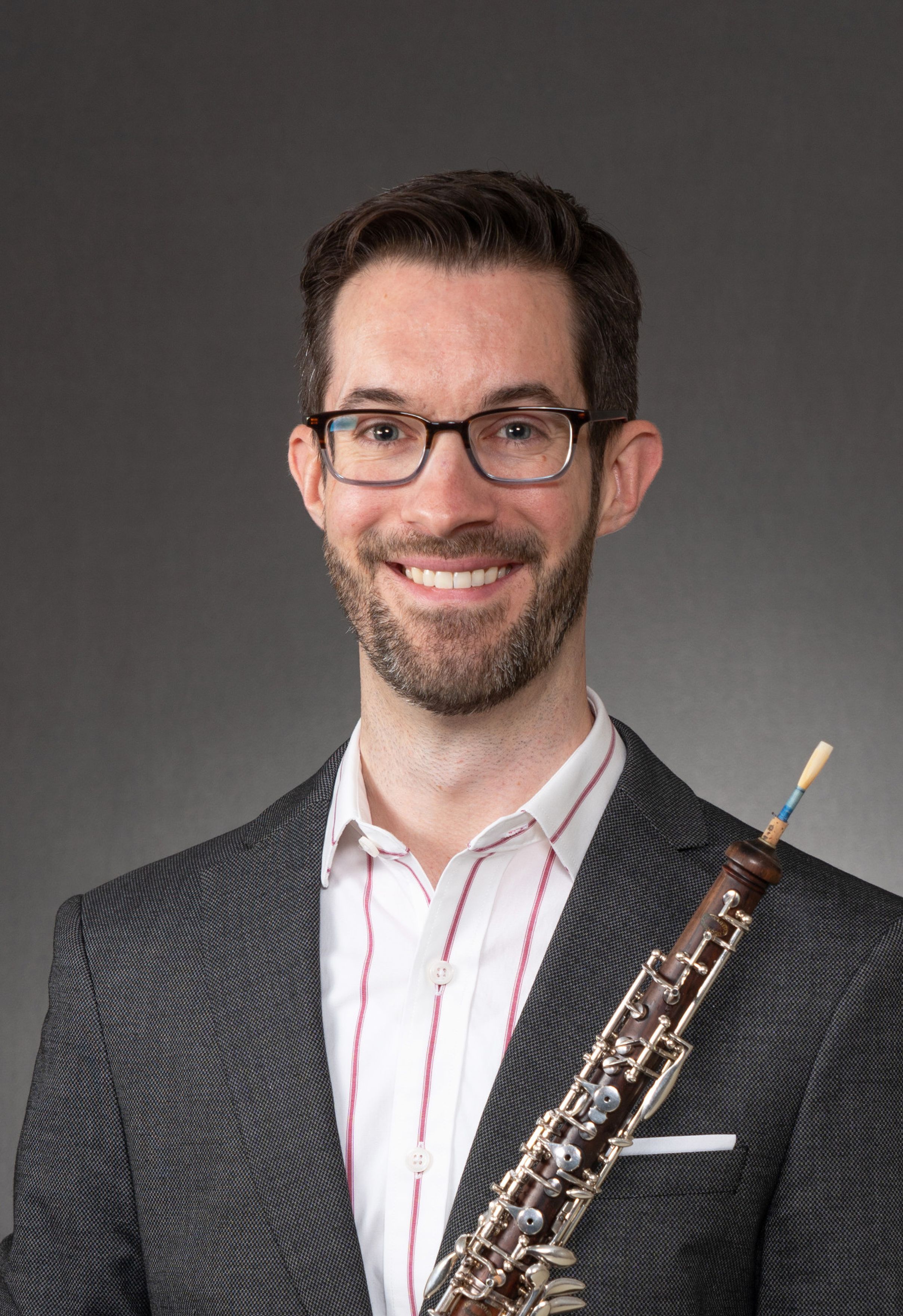 Ian Wisekal with oboe