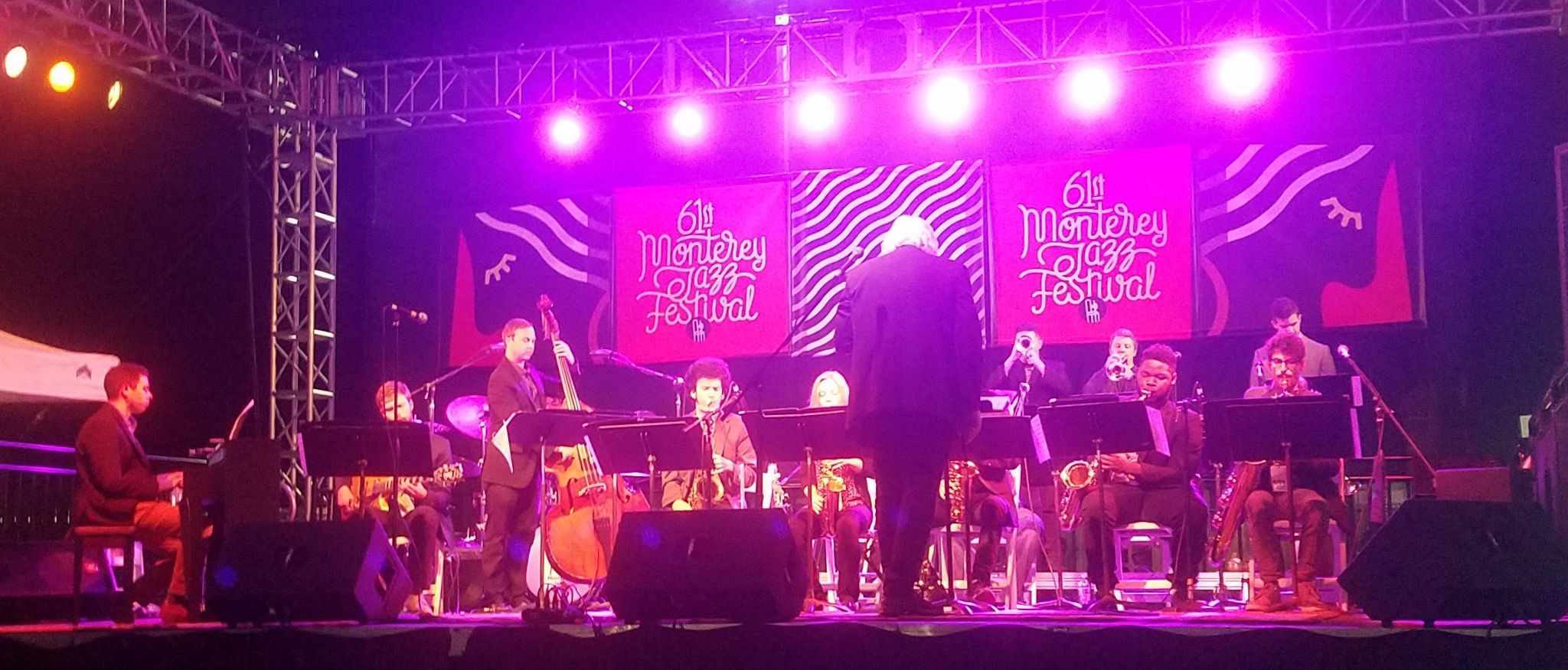 The Lamont Jazz Orchestra performs at the Monterey Jazz Festival