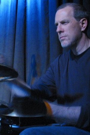 Mike Marlier playing the drums