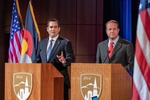 Stapleton and Polis debate